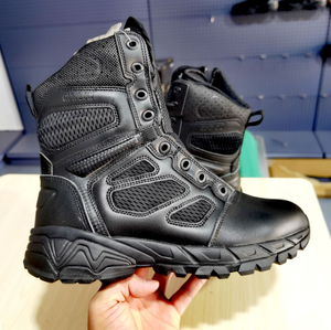 Botas tácticas para hombre TSB602 personalizadas, transpirables, para senderismo, entrenamiento y trabajo, con mangas de malla, botas transpirables hasta el tobillo. - Product Image 6