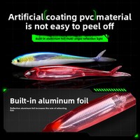 Appât Vivant Poisson Volant à Fourche Ouverte en PVC Sans Hameçons Conception Flexible Flottant 12cm 11g