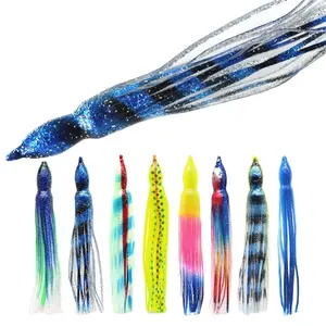 2.5in to 16in Different Sizes Saltwater Fishing Replacement Octopus Squid Trolling Skirts Lure Marlin Teaser Tuna Lure