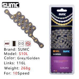 <span class=keywords><strong>Cadena</strong></span> de Bicicleta SUMC de 6, 7, 8, 9, 10, 11 y 12 Velocidades, 9s, 10s, 11s, 12s, de Titanio Ultraligero para Bicicletas de Montaña y Carretera, Compatible con Piezas <span class=keywords><strong>Shimano</strong></span> - Product Image 5