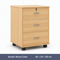 Meuble de rangement mobile à tiroirs (3, 4 ou 5) pour bureau et usage commercial/domestique