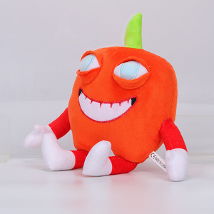 Muñecos de peluche <span class=keywords><strong>Peppino</strong></span> Pizza Tower de calidad de fábrica, lindos juguetes de peluche de Pepperman con Pizza Chefs circundantes, muñecos con cara de Pizza - Product Image 6