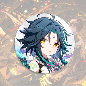 Todos los diseños Genshin Impact Figura Dibujos animados <span class=keywords><strong>Hu</strong></span> <span class=keywords><strong>Tao</strong></span> Wendi Zhongli Anime Solapa Pin Botón Insignia - Product Image 5
