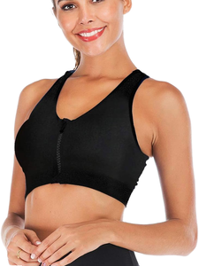 High-quality Women's Seamless Racerback Sports <b>Bra</b> Adjustable Shoulder <b>Straps</b> Anti-shock High Support Yoga <b>Bra</b> - Product Image 3
