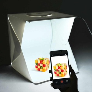 เต็นท์ถ่ายภาพพับได้ขนาดเล็ก 40 ซม. พร้อมไฟ LED สำหรับถ่ายภาพสินค้า ใช้ปลั๊กไฟแบบพลาสติก - Product Image 2