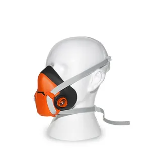 HAIGU-Respirador reutilizable de media cara, máscara de protección de cara completa para protección de gas