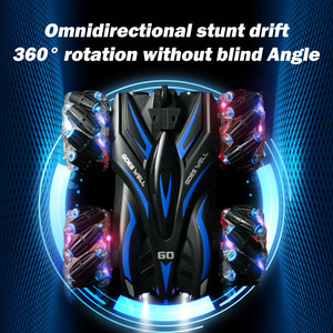 Christmas Remote Control 6-Wheel Swing Arm Stunt Car for Kids 11 <strong>Functions</strong> Including Spray Light and Music Charger Included - Product Image 6