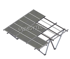 Système de carport <span class=keywords><strong>solaire</strong></span> en alliage d'aluminium anodisé étanche avec panneaux photovoltaïques certifiés CE, garantie 10 ans, fondation en <span class=keywords><strong>béton</strong></span> pour - Product Image 2