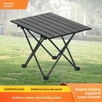 Table de pique-nique rectangulaire pliable et portable en alliage d'aluminium pour camping, barbecue, voyage et usage domestique