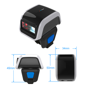 Xincode Máy Quét Mã Vạch Vòng GT-S112B không dây có thể đeo ngón tay máy quét mã <span class=keywords><strong>qr</strong></span> kho Máy đọc mã vạch di động máy quét 2D - Product Image 5