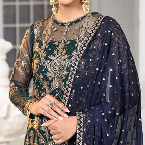 ชุดเดรสทางการออกแบบสวรรค์ทำจากผ้าเรียบระบายอากาศตัดมีสไตล์เหมาะสำหรับงานปาร์ตี้สำนักงานและชุดแฟชั่น - Product Image 3