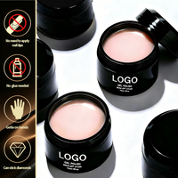 Gel de construction solide OEM Strong 3D Sculpting Extension 15g pour ongles, transparent, rose clair, extension dure, gel poly UV LED