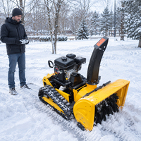 Fournisseur d'usine : Souffleuse à neige télécommandée de 100 cm, machine à chenilles à essence de 18 CV pour commandes en gros