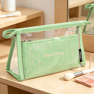 Juego <span class=keywords><strong>de</strong></span> Bolsas Transparentes para Cosméticos con Cierre, Aprobadas para Estadios, Organizador <span class=keywords><strong>de</strong></span> <span class=keywords><strong>Maquillaje</strong></span> Impermeable <span class=keywords><strong>de</strong></span> PVC, Bolsa <span class=keywords><strong>de</strong></span> Aseo Transparente - Product Image 4
