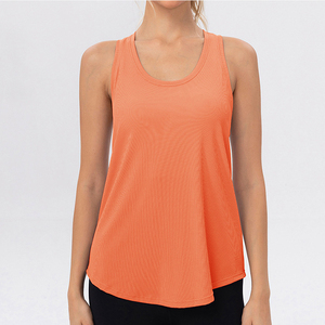 Chaleco de yoga para mujer, fresco y transpirable, de alta elasticidad, sin mangas, para fitness, top holgado para correr y deportes. - Product Image 2
