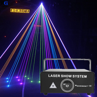 Lumière laser LED RGB DMX512 100W 500MW activée par le son pour mariage, fête, club, événement
