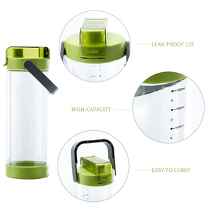 2024 Everich trà lọc bán buôn sinh thái thân thiện rõ ràng Chai nước Tritan drinkware chai 500ml nước khoáng - Product Image 4