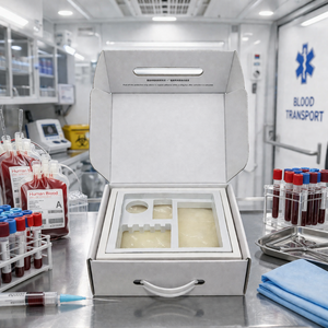 Kit de Transporte de Células Madre de Sangre Placentaria y Vacunas, Sistema de Caja Refrigeradora de Grado Médico, Paquetes de Hielo Criogénicos Recomendados por la OMS - Product Image 3