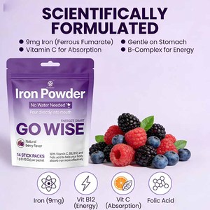 Integratore di Ferro in Polvere a Marchio Privato per Supporto all'Assorbimento del Ferro, Vitamina Prenatale, Supplemento Minerale per Mestruazioni, per Donne e Adulti - Product Image 4