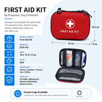 Trousse de Premiers Secours Portable 24 Pièces en EVA et PU pour Maison, Voiture, Camping, Voyage - Vente en Gros - Approvisionnement Direct Usine