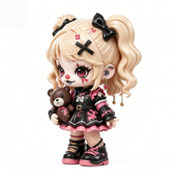 Figurine de collection artistique en PVC et ABS, personnalisée, style Clown Souriant, boîte mystère, 12 cm, certifiée ISO, cadeau tendance pour adolescents
