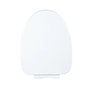Siège de toilette ovale blanc supérieur avec technologie de fermeture silencieuse et charnières à dégagement rapide pour un entretien et des soins faciles de la salle de bain - Product Image 1