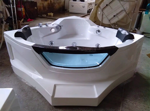 Baignoire d'hydromassage d'angle 2 personnes Kit de jet d'air Baignoire de massage Baignoire Jakuzi Baignoire Jakuzzy Baignoires et bains à remous <span class=keywords><strong>Jacussi</strong></span> - Product Image 6