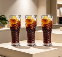 Chope à bière en verre sculpté de haute qualité, verre épaissi, un incontournable pour savourer la bière artisanale et le jus de blé.