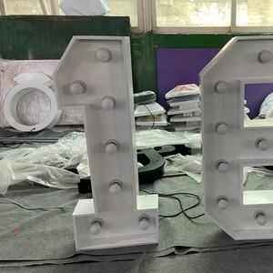 <span class=keywords><strong>Grande</strong></span> <span class=keywords><strong>lettre</strong></span> signes chapiteau grands numéros de LED personnalisé grand 4ft chapiteau signe support libre éclairer bâtiment lettres géantes pour centre commercial - Product Image 6