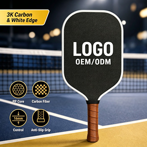 Ensemble <span class=keywords><strong>de</strong></span> raquettes <span class=keywords><strong>de</strong></span> pickleball en titane et carbone, directement <span class=keywords><strong>de</strong></span> l'usine, 2 raquettes, 4 balles, 1 sac, <span class=keywords><strong>jeux</strong></span> <span class=keywords><strong>de</strong></span> terrain extérieur, fournisseur en gros - Product Image 4