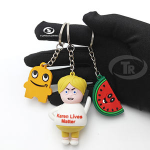 Logo personalizzato 2d morbido Pvc 3d Silicone gomma portachiavi pvc poupee dessin <span class=keywords><strong>anime</strong></span> <span class=keywords><strong>kawaii</strong></span> - Product Image 1