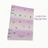 Reliure à 6 trous A5 en PP, couverture transparente, papier de rechange pour carnet, insert personnalisé