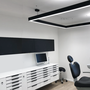 Lámpara <span class=keywords><strong>de</strong></span> techo regulable lineal Lámpara Led moderna Se puede personalizar como requisito <span class=keywords><strong>de</strong></span> los clientes Fábrica 2/3/4/5/6/8ft EE. UU. CA - Product Image 5