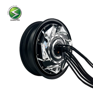 QSMOTOR 12인치 6000W PRO 듀얼 홀 40H 브러시리스 시리즈 와운드 <span class=keywords><strong>DC</strong></span> 디스크 브레이크 모터 IE4 효율성 IP55 방수 72V <span class=keywords><strong>DC</strong></span> 전기 - Product Image 2