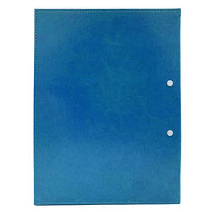 Menú de Cócteles del Fabricante con Puntos Decorativos en el Exterior, Menús de Cuero Sintético Azul, Libro de Menús para Restaurantes - Product Image 3