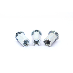 น็อตยึดเหล็กหัวแบนแบบปลายเปิด ราคาโรงงาน น็อตยึดเหล็กคาร์บอน - Product Image 1