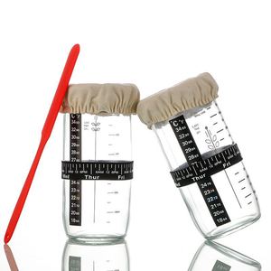 Pot en verre scellé résistant aux acides de 24 oz, directement de l'usine, récipient de fermentation pour la pâte, fabrication de <span class=keywords><strong>pain</strong></span>, conteneur de stockage hermétique pour <span class=keywords><strong>boulangerie</strong></span> - Product Image 6