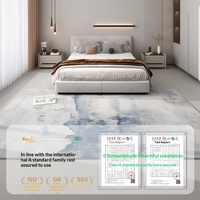 Tapis de salon moderne en cachemire à poils longs, épais, antidérapant, insonorisant, pour usage domestique, nouveau modèle 2026