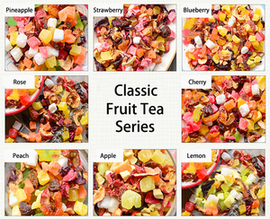 Thé aux fruits mélangés sélectionnés, saveur de bleuet/rose/fraise/framboise/pêche - Product Image 4
