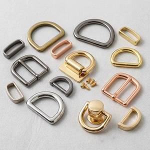 Wholesale Factory <b>Bag</b> <b>Accessories</b> Hardware 15/20/25mm D-Rings Pin Buckles Fasteners for Handbags and Pet Leashes - Product Image 1