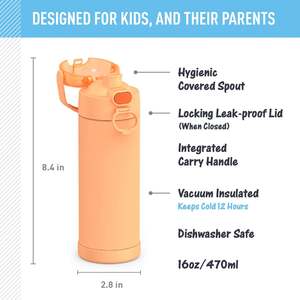 Bouteille d'eau en acier inoxydable à double paroi isolée sous vide pour les sports de plein air - Product Image 4