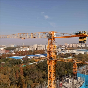 Hot Sale Dahan QTZ125-6015-8ton Tall Building 60m Flat Top <b>Tower</b> <b>Crane</b> for Lifting 8 Tons Heavy Duty Construction - Product Image 1