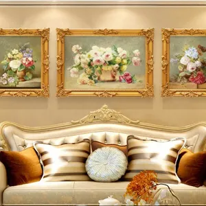 Su misura grande antico barocco dorato in legno pittura fotografica cornice elegante pittura ad olio cornice cornice museo galleria cornici