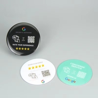 Autocollant époxy NFC Google sans contact pour avis, carte NFC programmable pour avis Google
