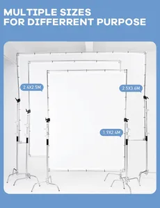 Kit <span class=keywords><strong>de</strong></span> cadre papillon pliable 1,5x2m, grand diffuseur <span class=keywords><strong>de</strong></span> lumière pliable avec modificateur <span class=keywords><strong>de</strong></span> lumière pour accessoires <span class=keywords><strong>de</strong></span> studio <span class=keywords><strong>photo</strong></span> - Product Image 5