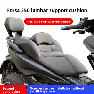 Cuscino per Sedile Moto Modificato in Pelle, Supporto Lombare Ribassato per Honda NSS350 - Product Image 5