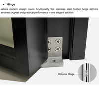 Porte de toilette en alliage d'aluminium résistante à l'humidité, type battante, pour rénovation de maison, porte de salle de bain