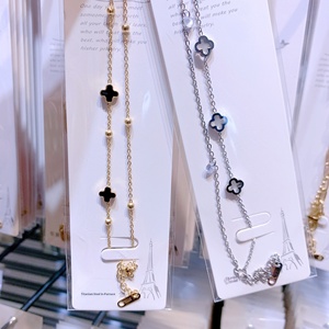 Bracciale da donna con quadrifoglio, sicuro per la doccia, anallergico, non sbiadisce - Gioielli di marca internazionale, negozio di fabbrica - Product Image 3