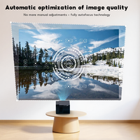 Projecteur intelligent portable de pointe, système Android 12 + HD 720P, design rotatif pour une expérience domestique améliorée