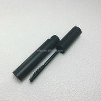 Bouteille d'emballage en plastique vide, étiquette privée, mat 10ml, Mascara en Silicone, Tube de cils avec capuchon de brosse